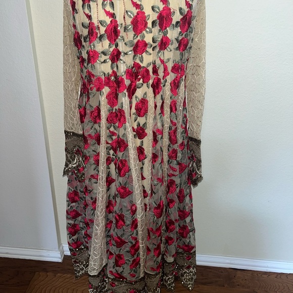 Fully Embroidered Net 3-Piece Pant Suit - New - Picture 5 of 12